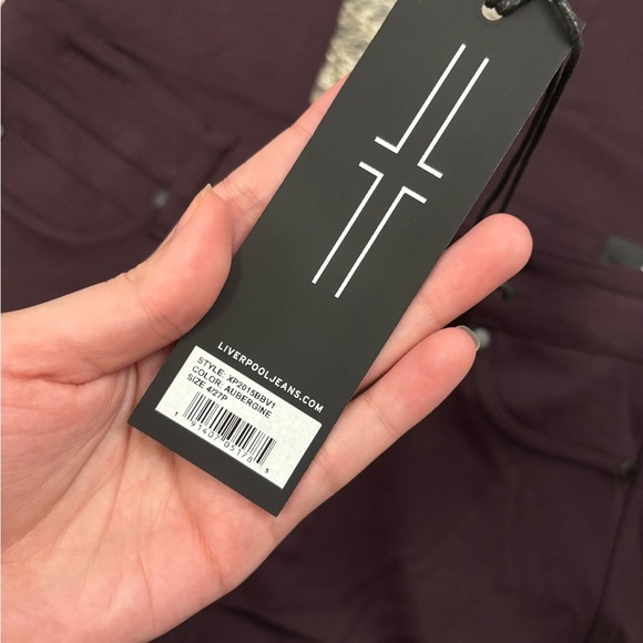 Liverpool Skinny Jeggings In Aubergine Sz 4/27P NWT | Liverpool Skinny Jeans - - Picture 4 of 12